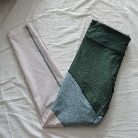 Outdoor Voices Colorblock Compression Leggings Sz Sm - Picture 1 of 2